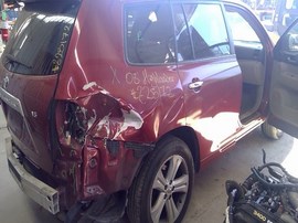 2008 TOYOTA HIGHLANDER, BURGUNDY, LIMITED, 3.5L, FWD,   Z25172